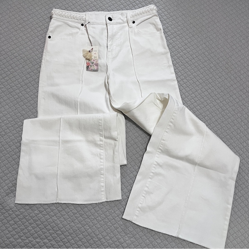 Johnny Was Braided Wide Leg Jean 27